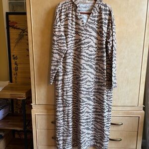 Comfort Code Lounge Dress Animal Print 1X